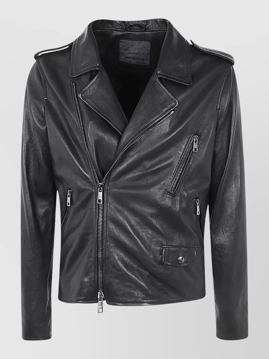 Giorgio Brato leather biker jacket