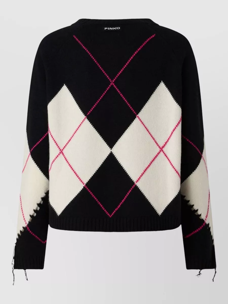 Pinko Wool Cashmere Crewneck Sweater