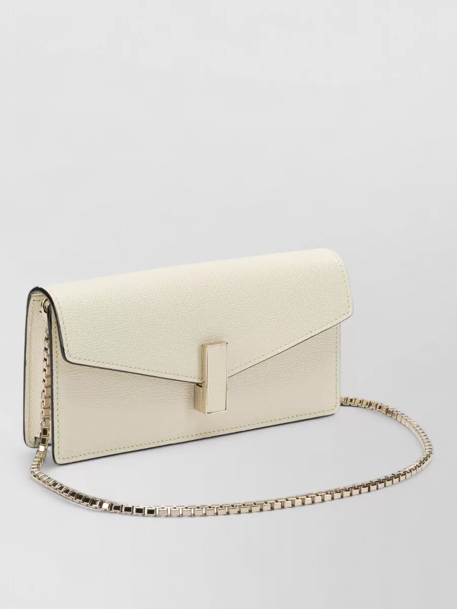 Valextra Iside Clutch Bag Chain Strap