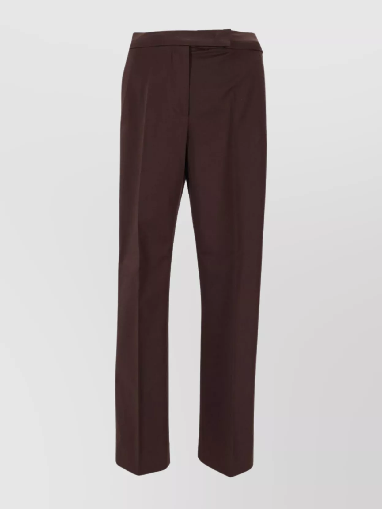 Max Mara Tailored Pleated Trousers With Pockets In Brown