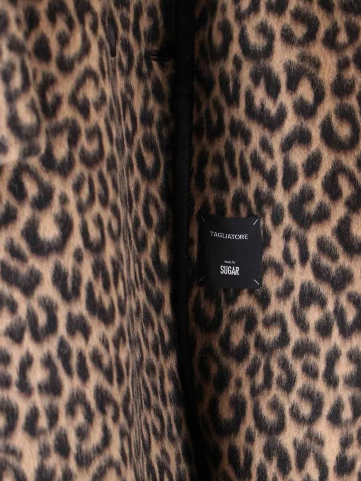 Tagliatore Leopard Print Belted Waist Long Jacket In Animal Print