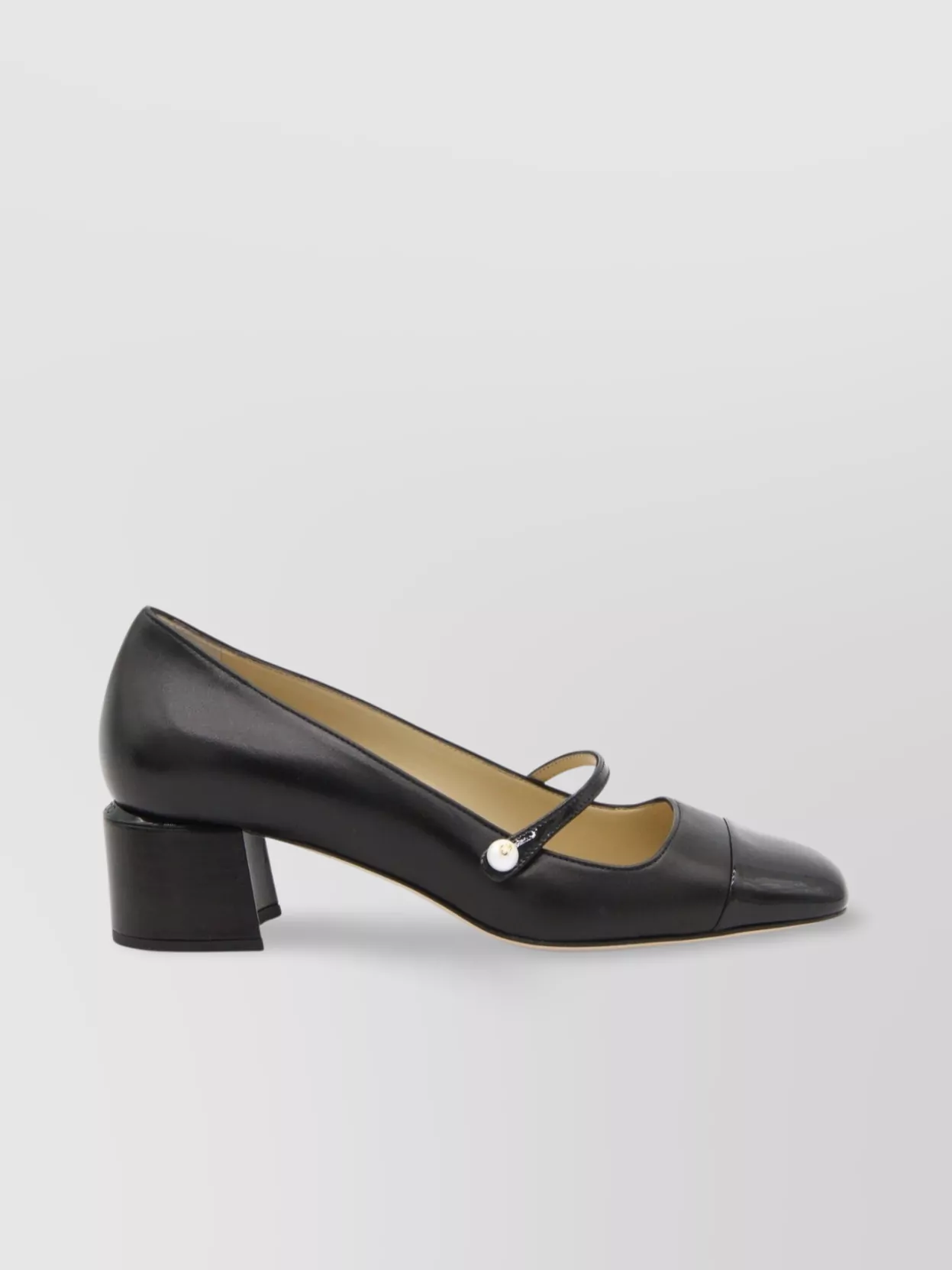 Jimmy Choo Closed Toe Chunky Heel Pump