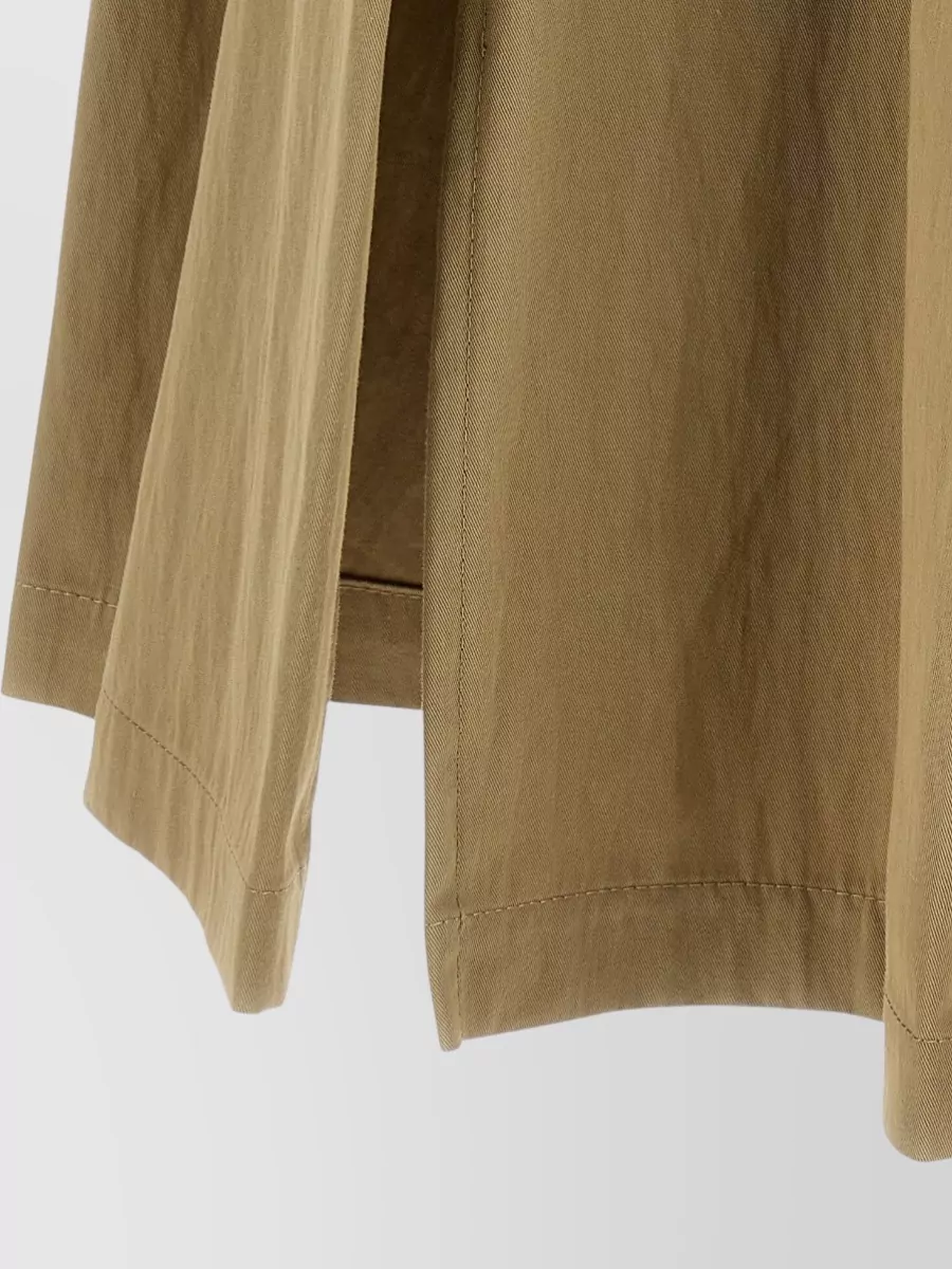 Weekend Max Mara Pleated Skirt Belt Loops Back Pockets