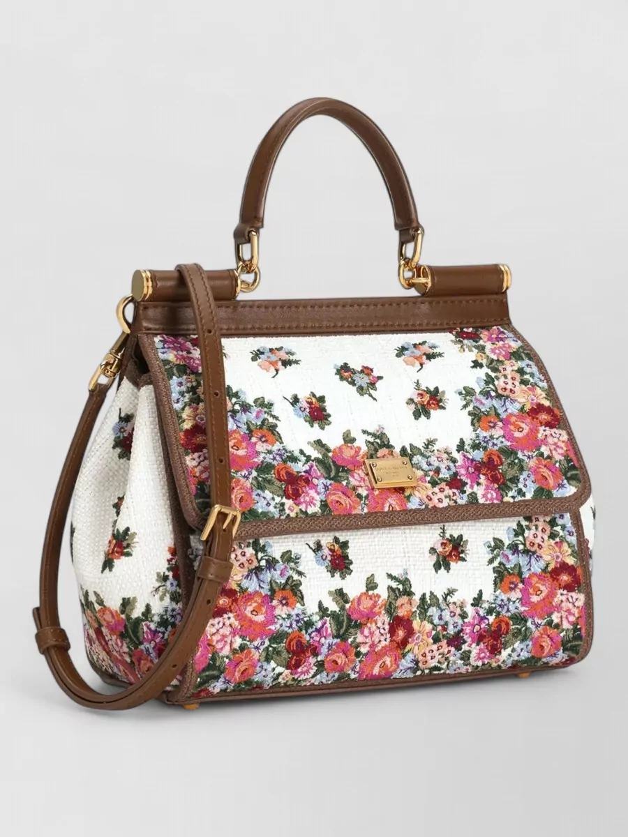 Dolce&Gabbana Sicily Medium Embroidered Shoulder Bag