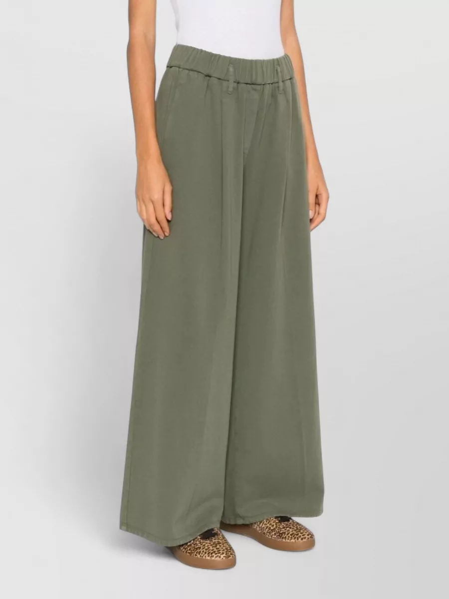 Forte Forte Wide Leg Trousers Front Pleats Belt Loops