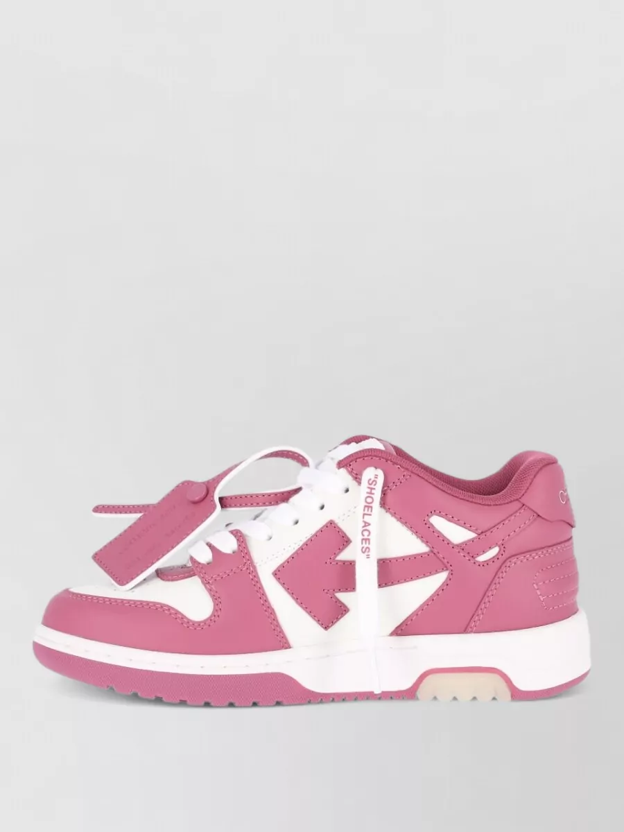 Off-White Leather Low-Top Sneakers
