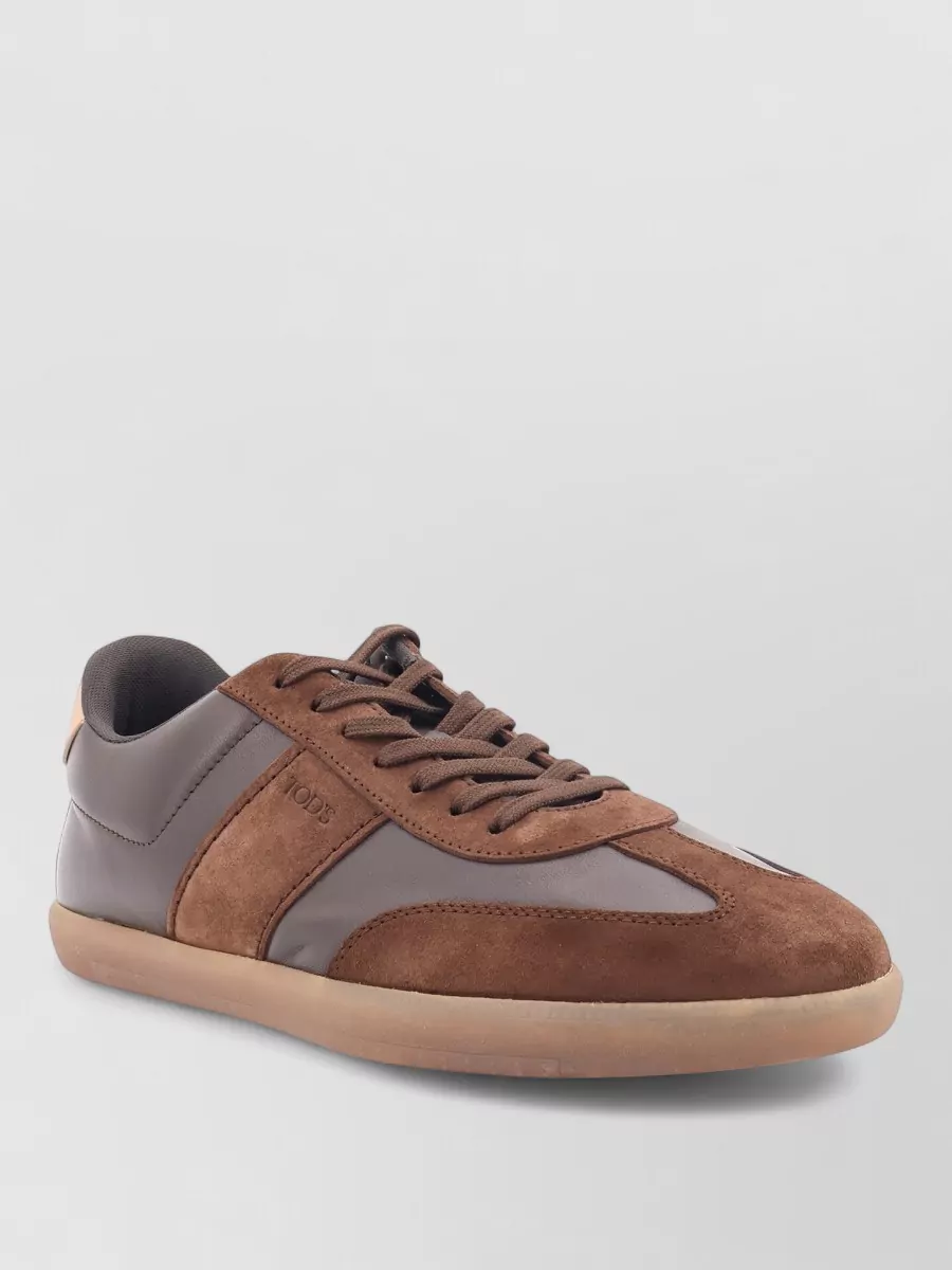 Tod's Leather Low-Top Lace-Up Sneakers