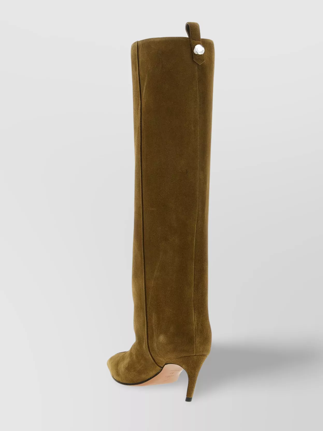 The Attico 'Lea' Suede Knee-High Kitten Heel Boots