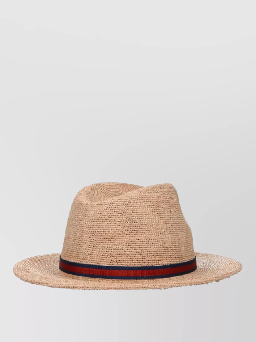 Borsalino Raffia Fedora Hat