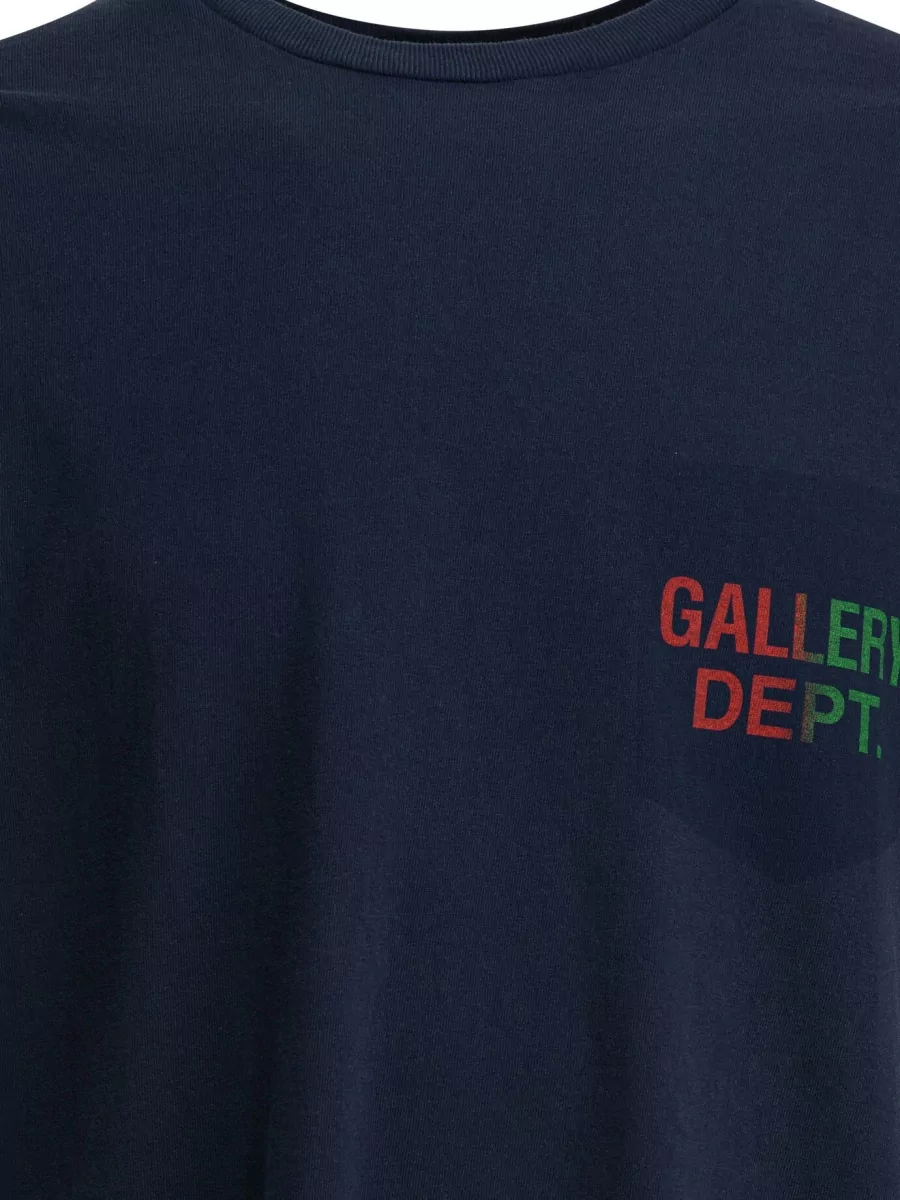 Gallery Dept. T Shirt Crew Neck Chest Pocket Graphic