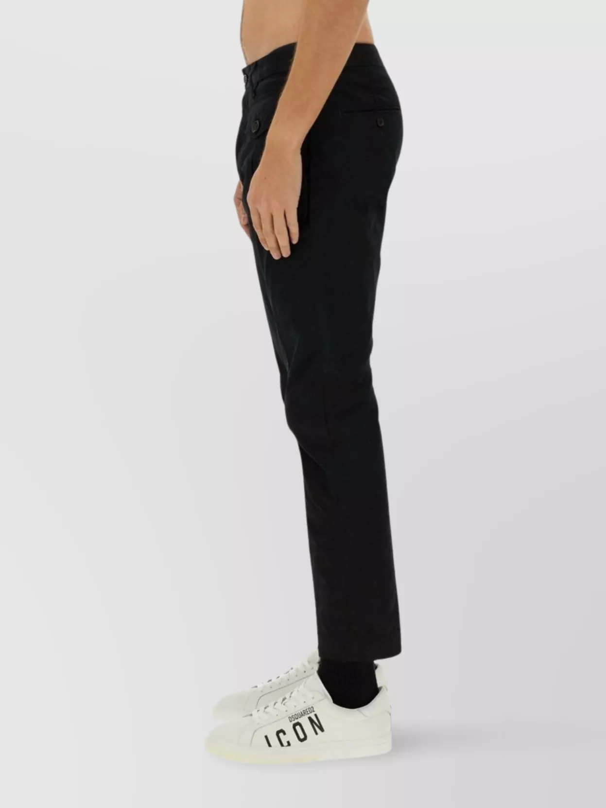 Shop Dsquared2 Chino Trousers Tapered Leg
