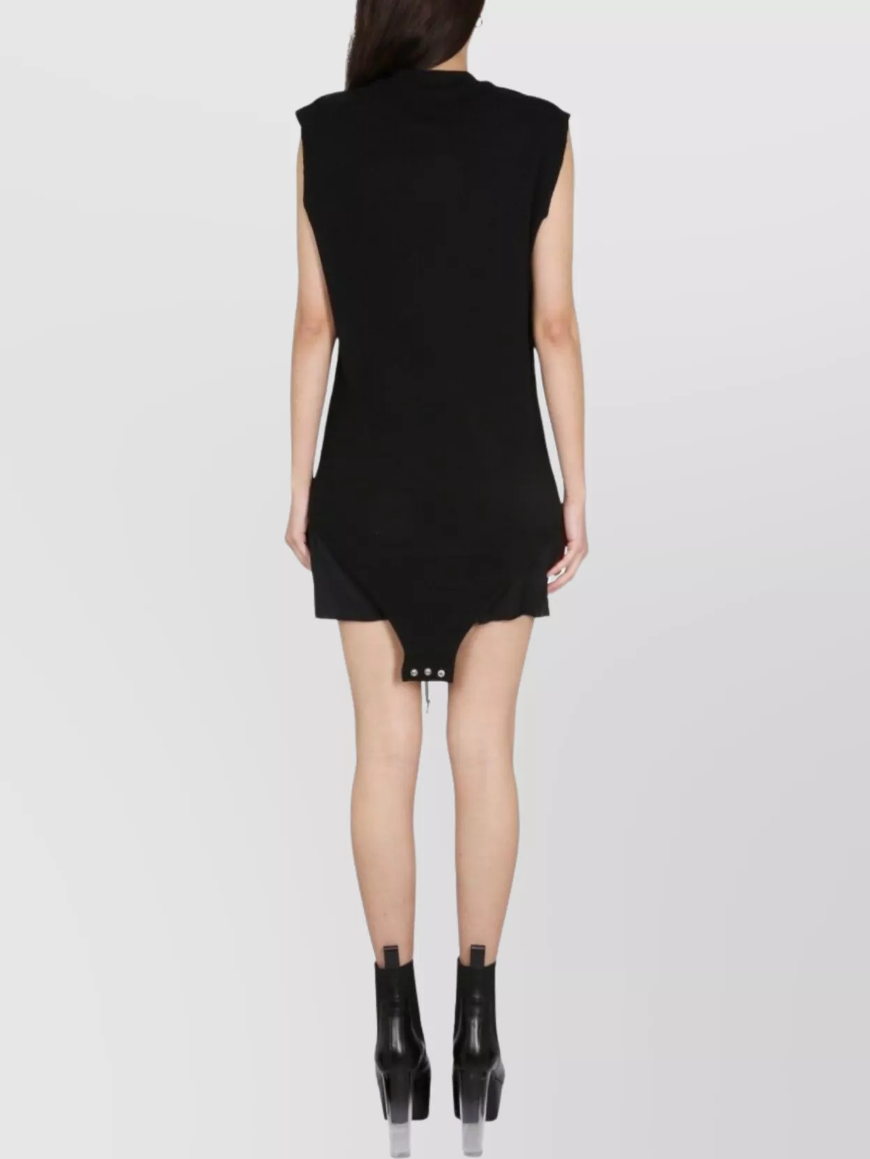 Rick Owens Slim Fit Sleeveless Top With Graphic Detail