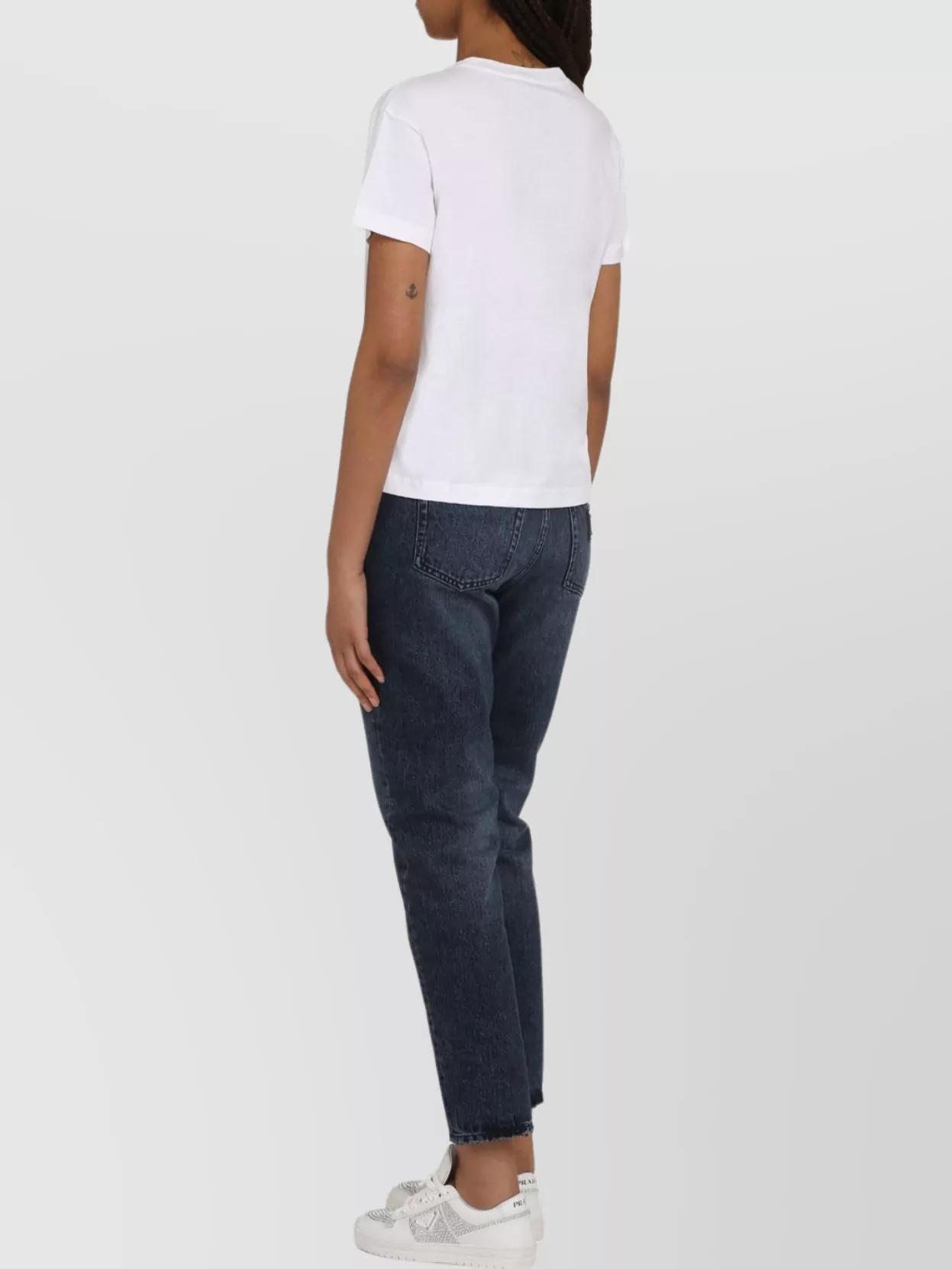 Apc Ribbed Collar Crew-neck T-shirt In Cotton
