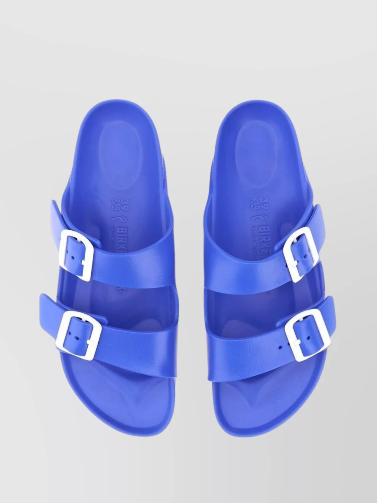 Birkenstock Narrow Width Open Toe Flat Sole Sandals In Blue
