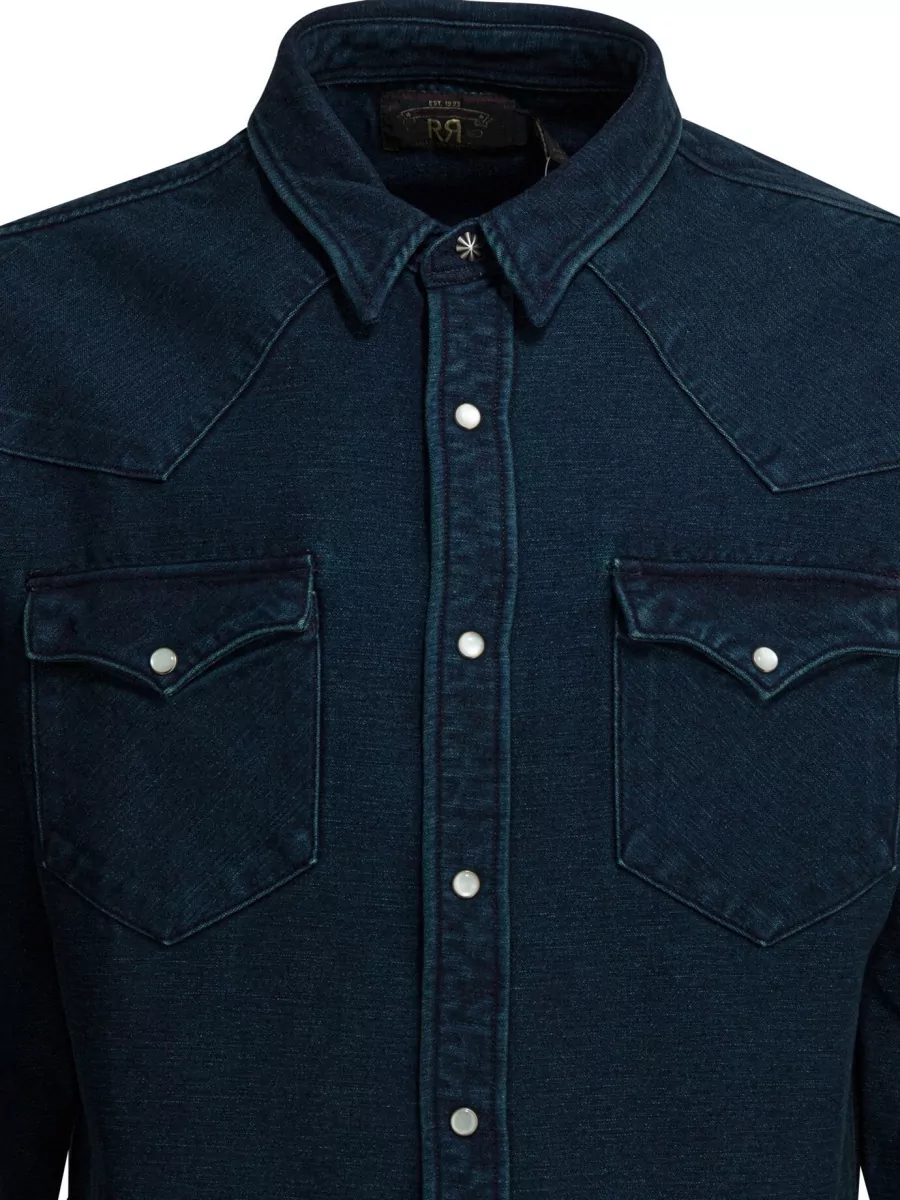 Rrl By Ralph Lauren Suede Western Shirt