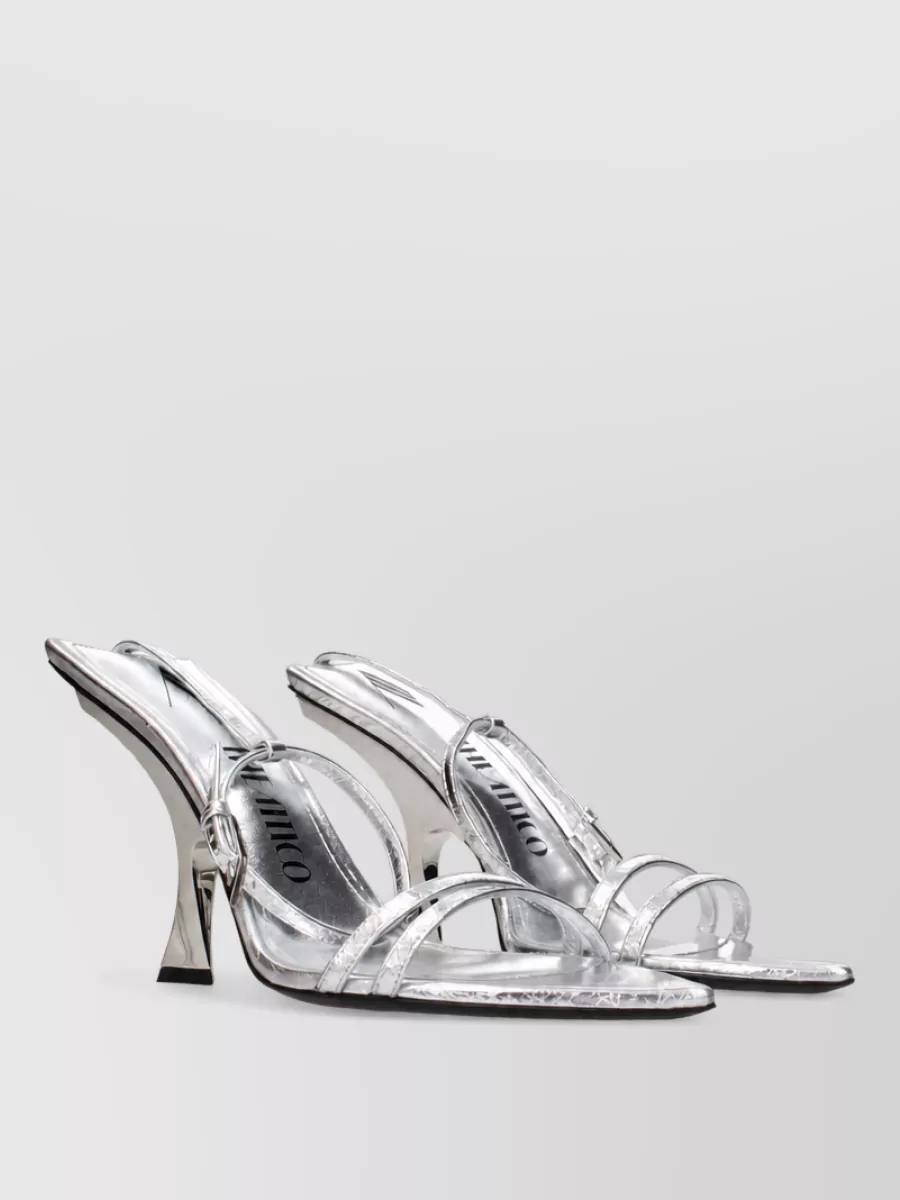 The Attico Leather Stiletto Mules