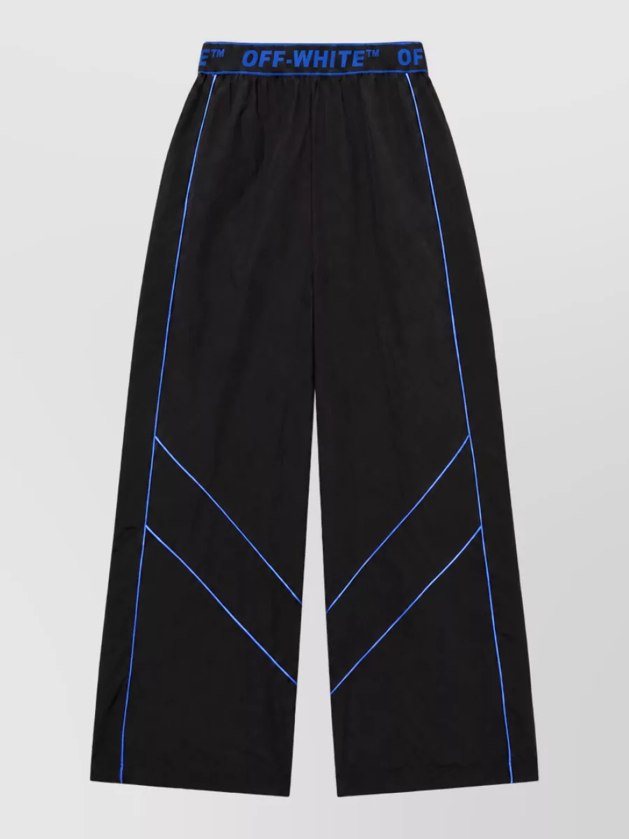 Off-White Logo-Print Nylon Lounge Pants