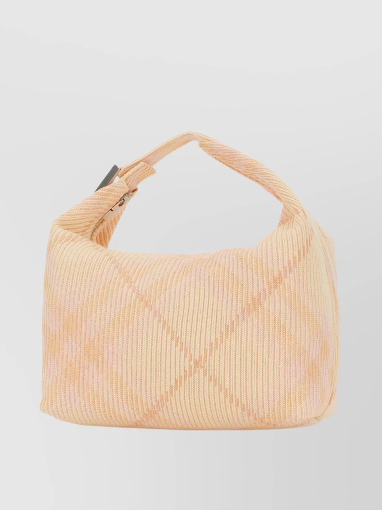 Burberry Medium Peg Handbag In Multicolor Nylon