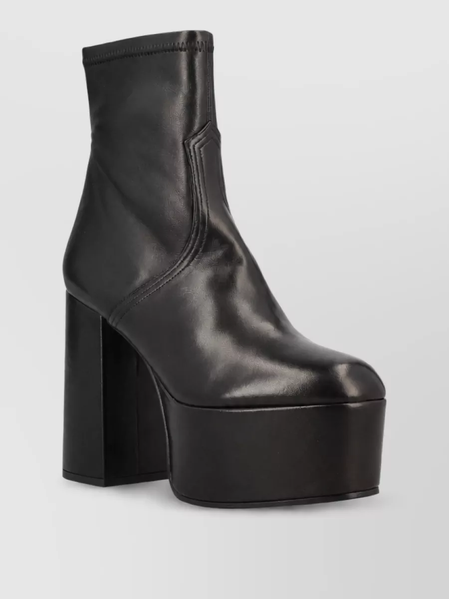 Valentino Garavani nappa leather platform ankle boots
