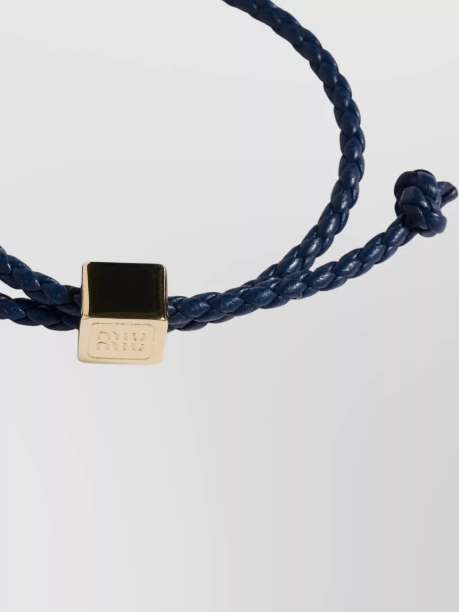 Miu Miu Leather Bracelet