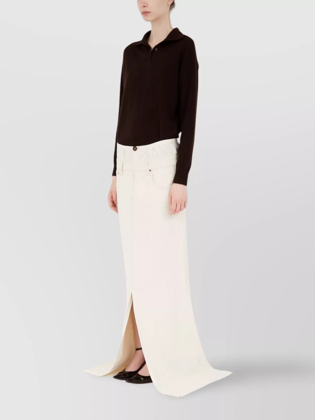 Maison Margiela Denim Long Skirt High Waist