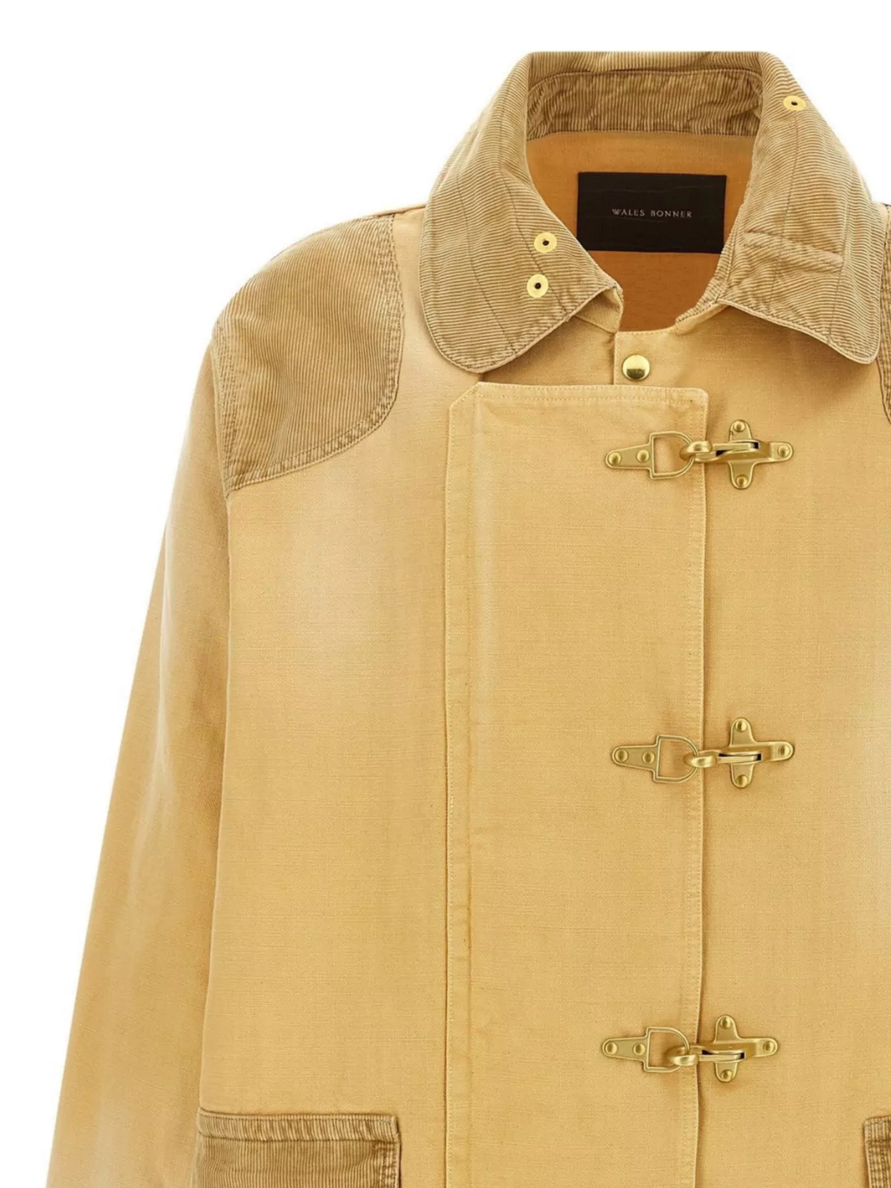 Wales Bonner 'Sierra' Coat With Buttoned Cuffs