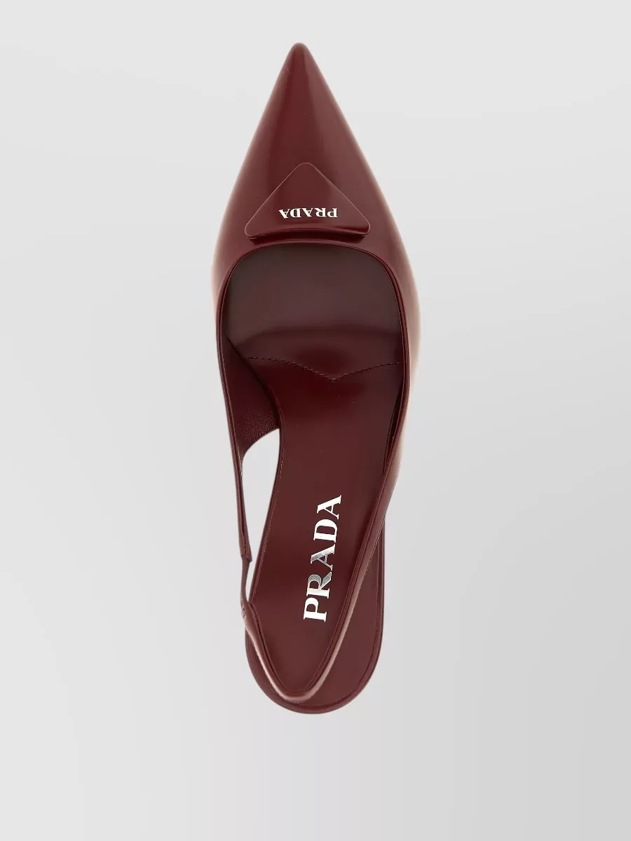 Prada Leather Slingback Pumps