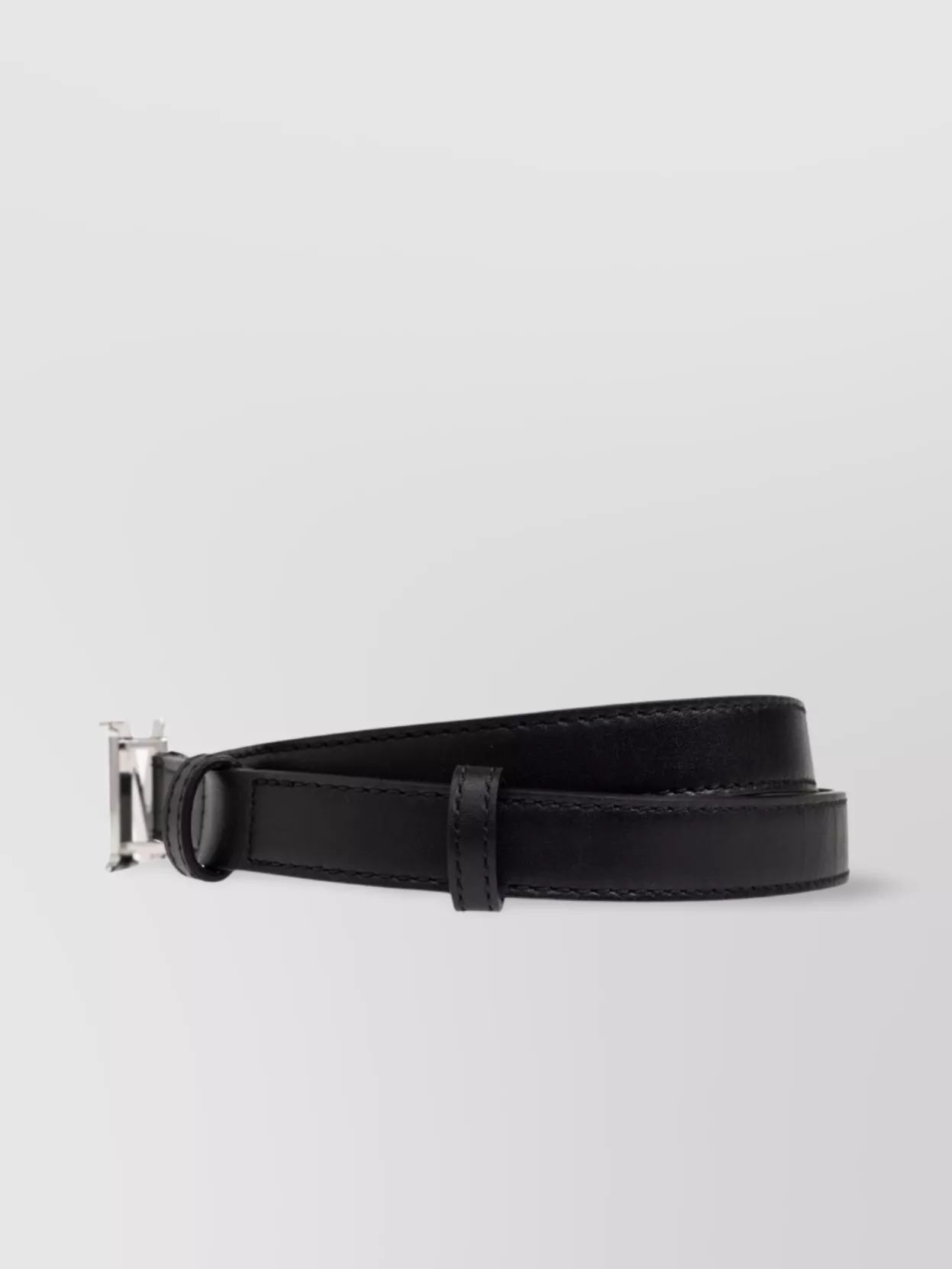 Max Mara Adjustable Length Smooth Finish Metallic Buckle
