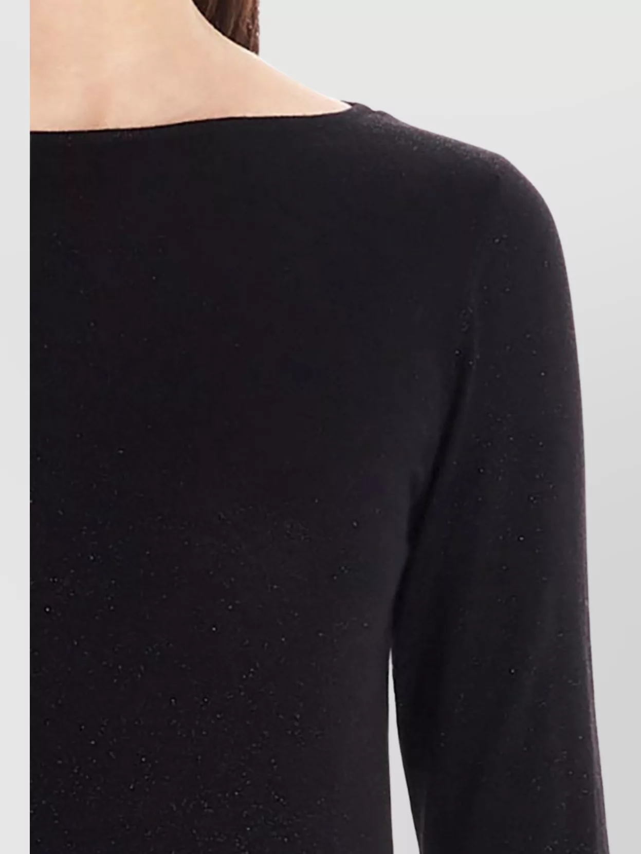 Brunello Cucinelli Sparkling Boat Neck Slim Fit Sweater