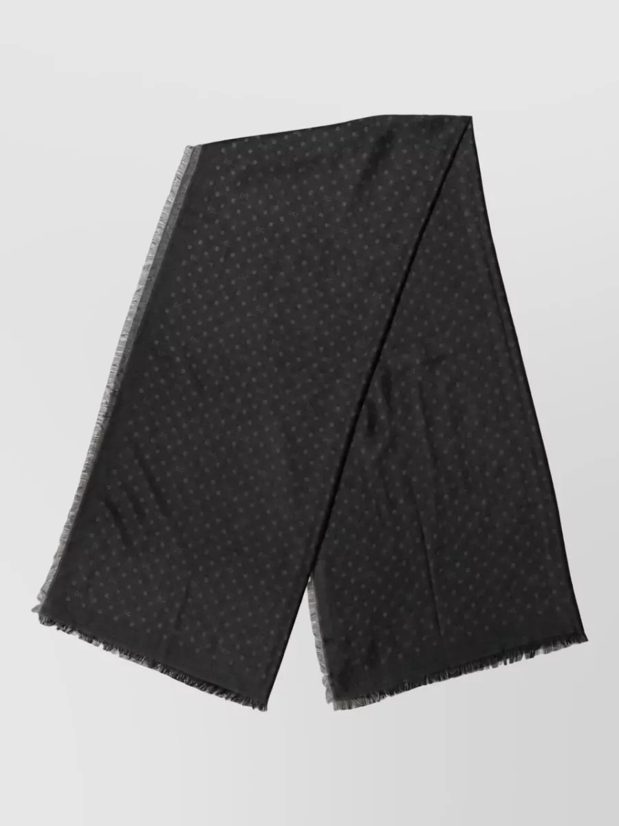 Dolce&Gabbana Polka Dot Fringe Scarf