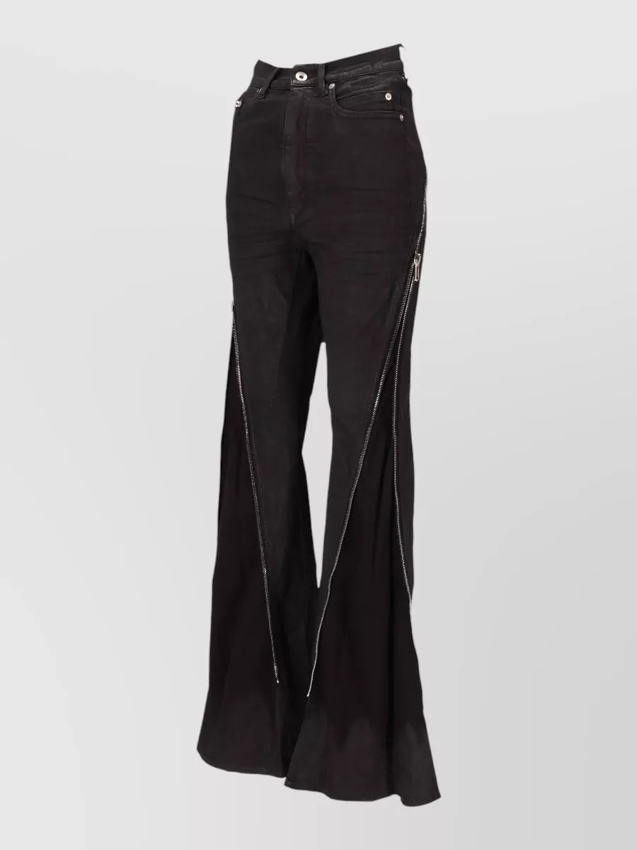 Rick Owens Banana Cut Trousers Belt Loops Five Pockets