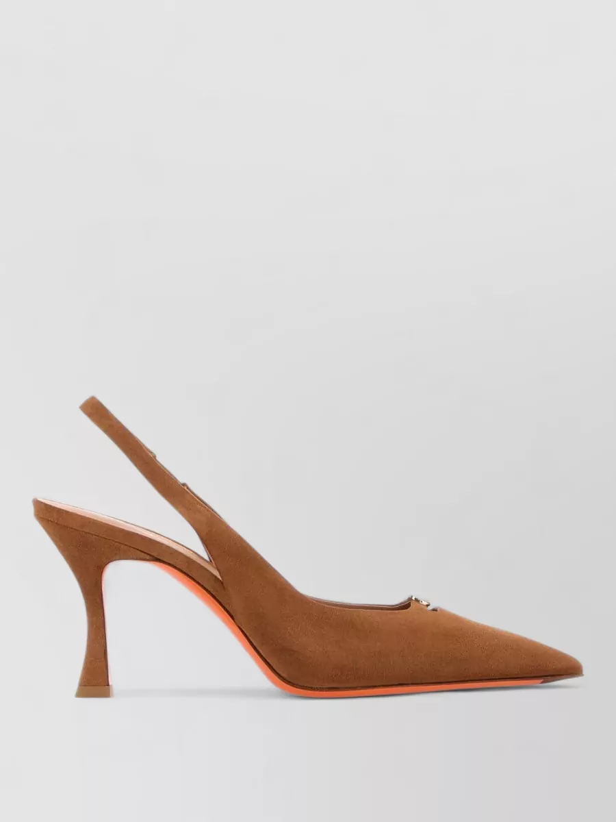 Santoni Suede Leather Pumps