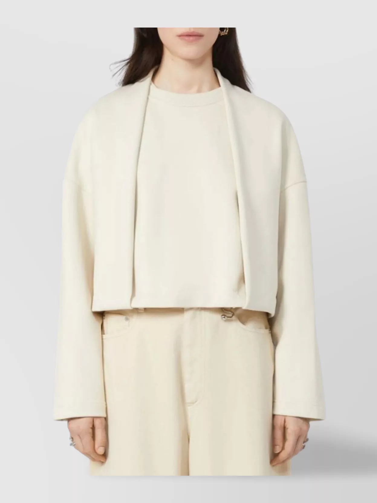 Sportmax Soft Layered Sweatshirt Unique Design