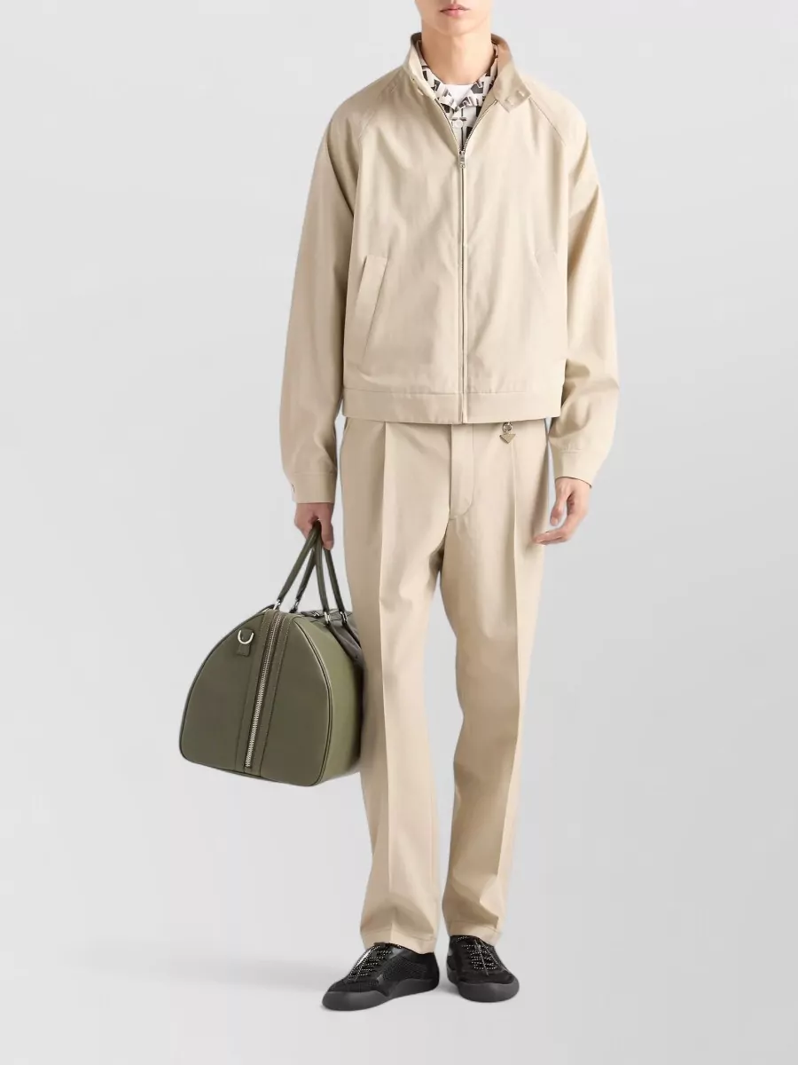 Prada Silk Cotton Patterned Short-Sleeve Bowling Shirt