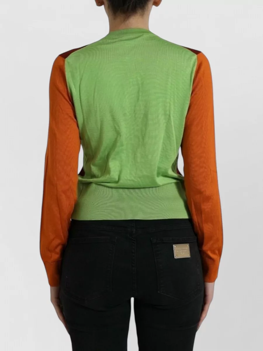 Dolce&Gabbana Silk Crewneck Cardigan