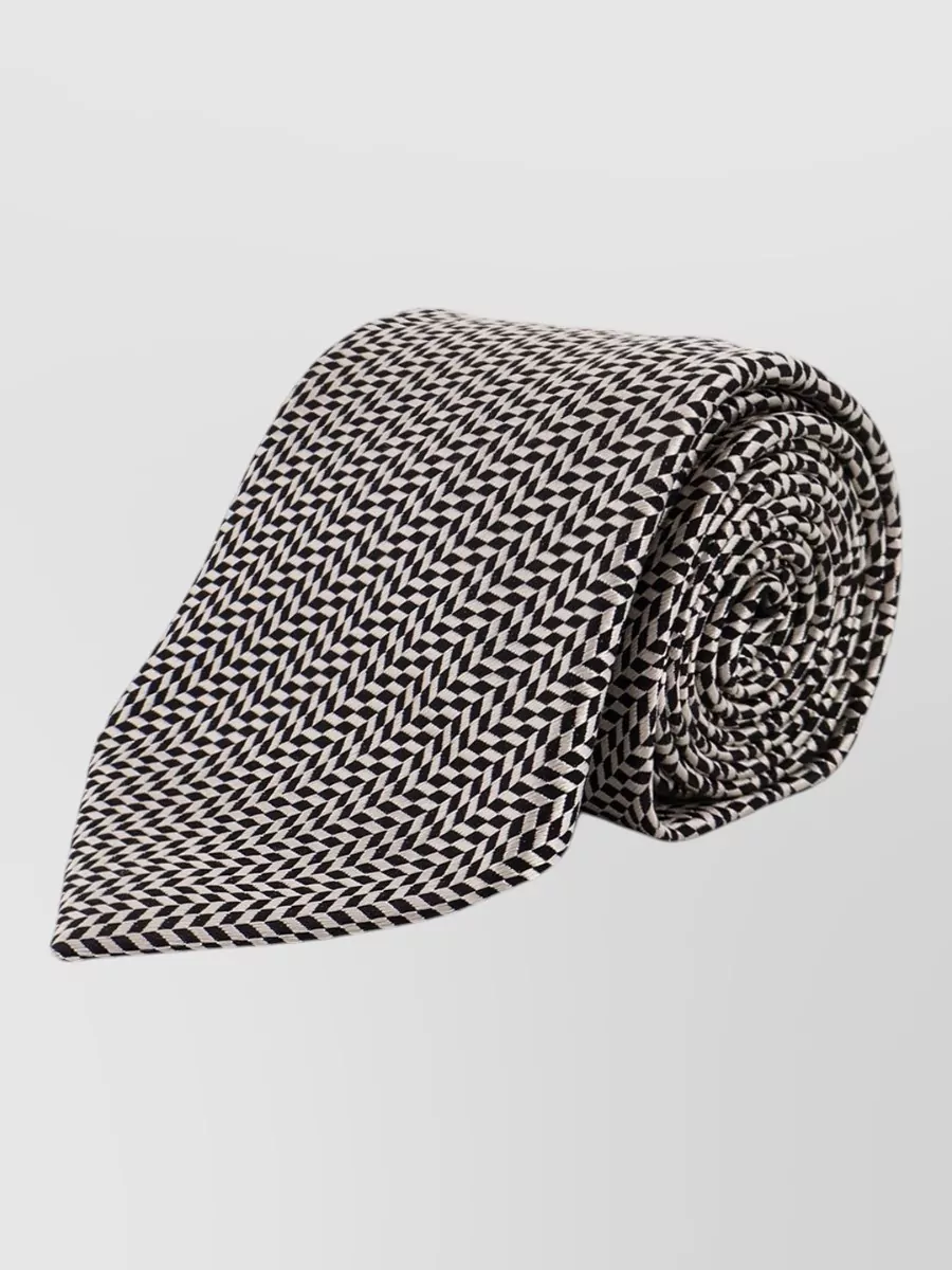 Tom Ford Silk Micro-Pattern Tie