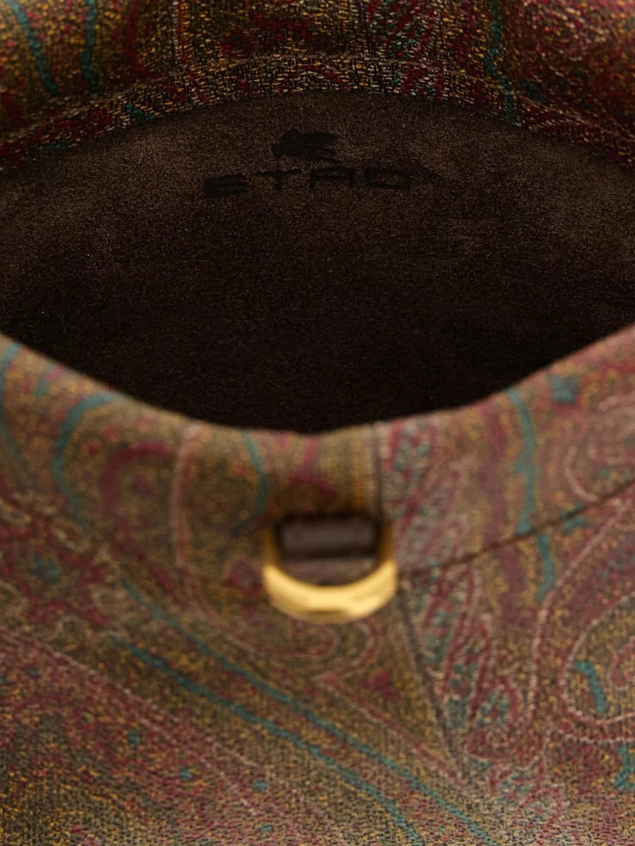 Etro Arnica Clutch Chain Strap Paisley Motif
