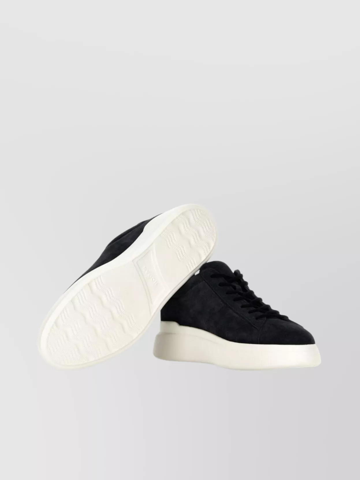 Hogan Leather Sneakers With Logo Side Panels