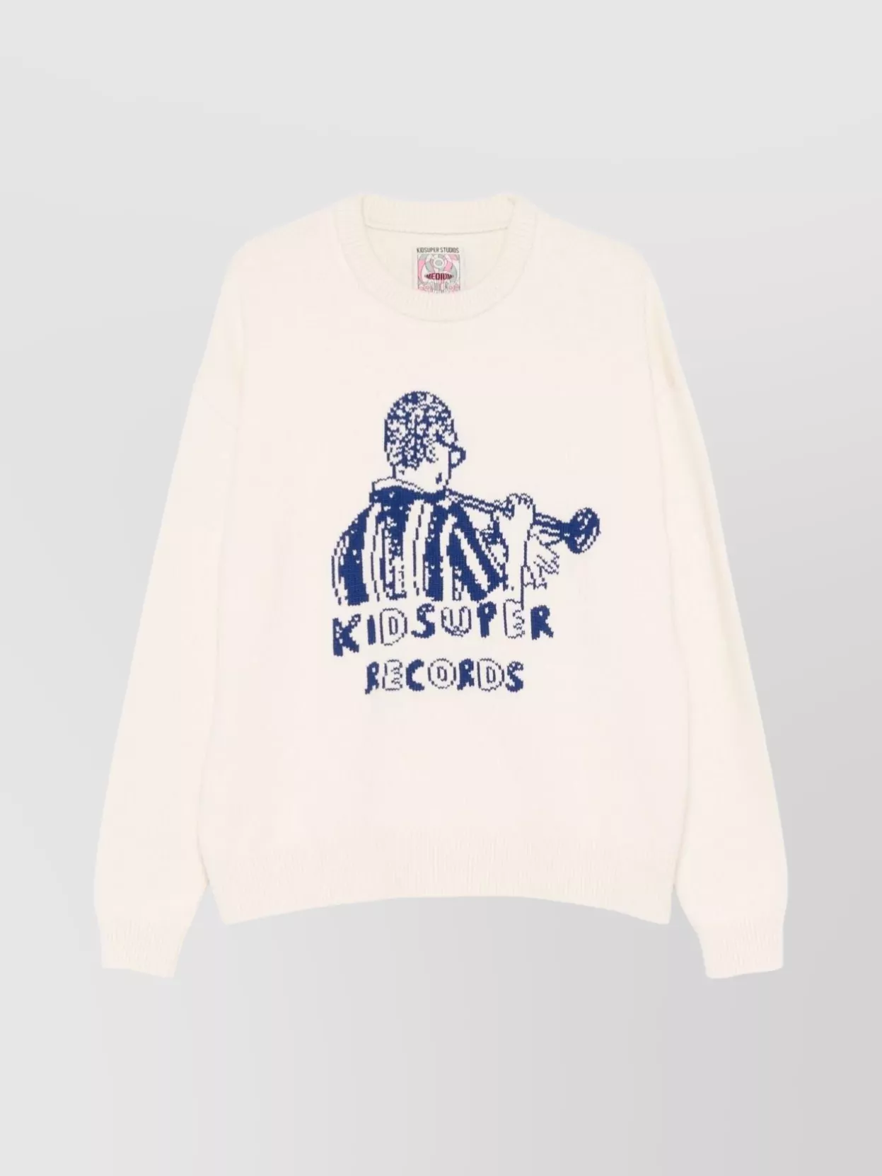 Kidsuper Wool Cotton Blend Graphic Print Sweater
