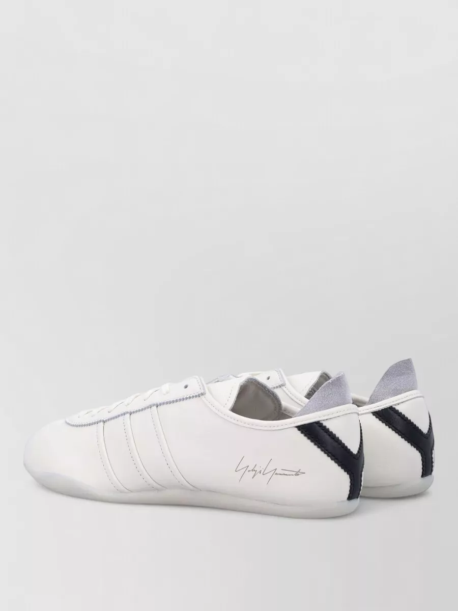 Y-3 Leather Lace-Up Sneakers