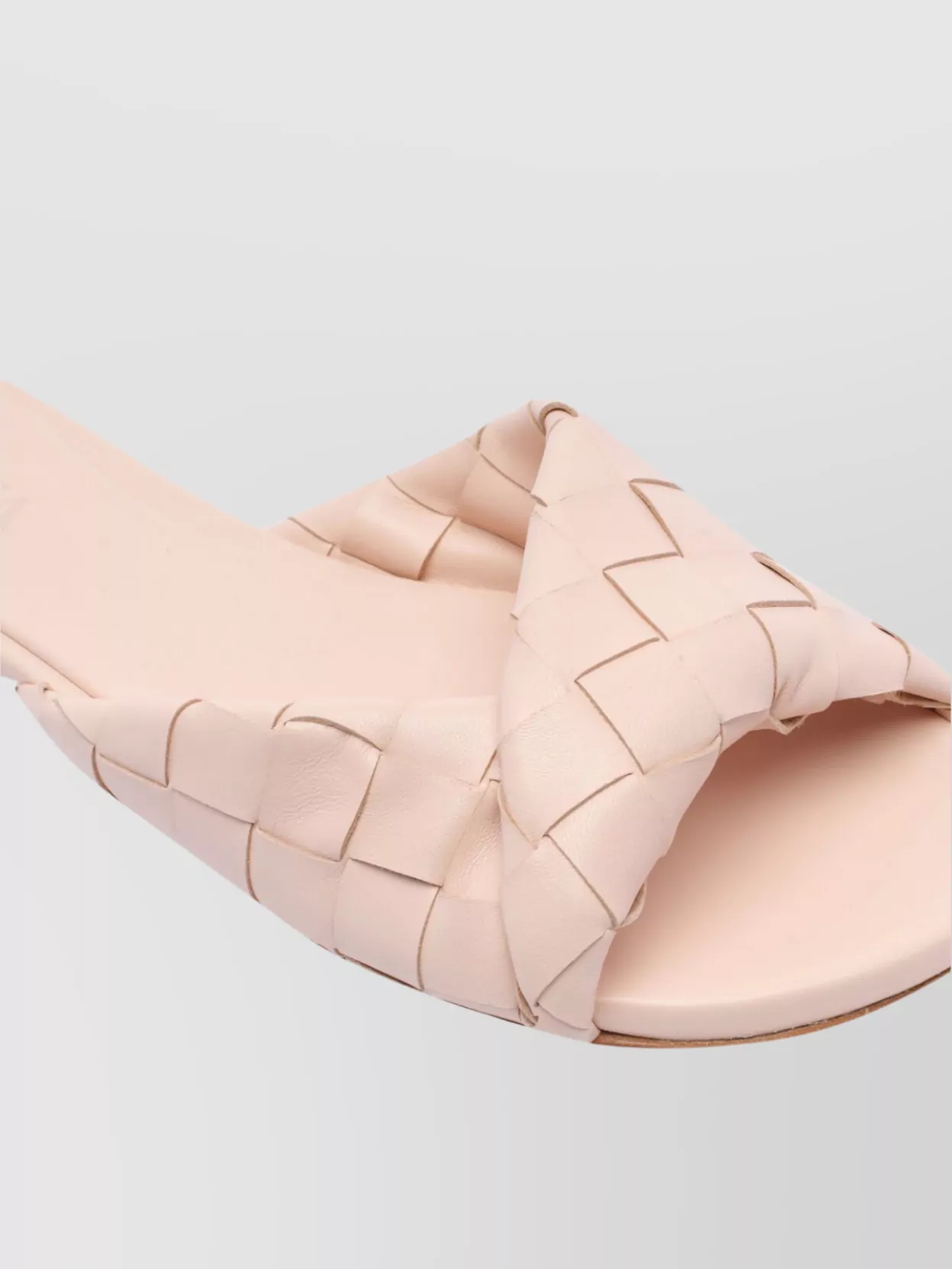 Bottega Veneta Woven Leather Flat Mules Sandals