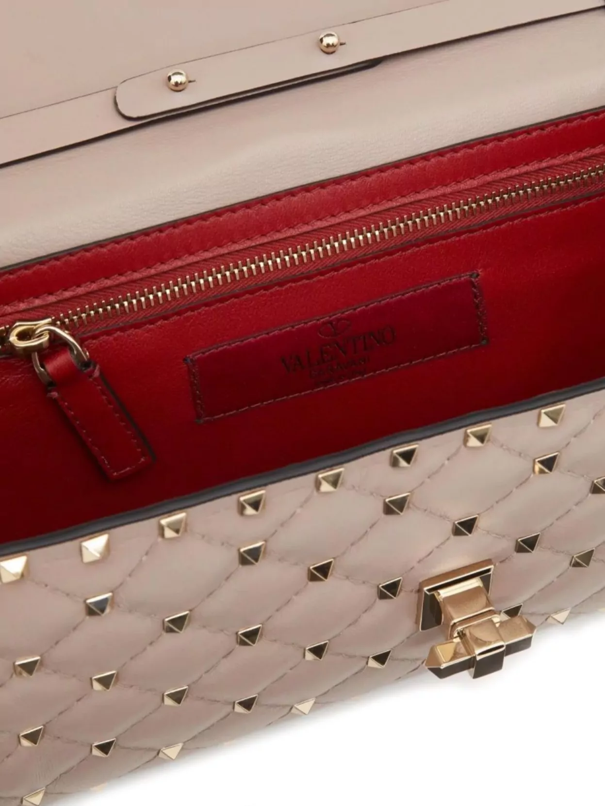 Valentino Garavani Quilted Leather Shoulder Bag Featuring Studs