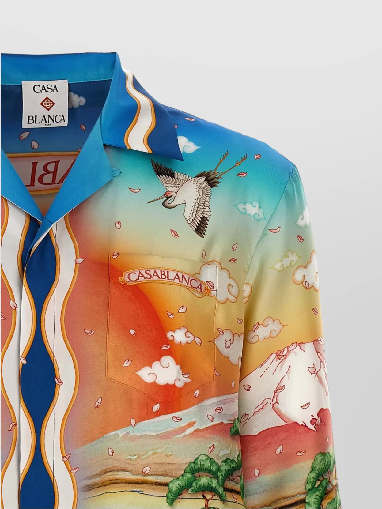 Casablanca 'Tennis Club Cuban Collar' Shirt