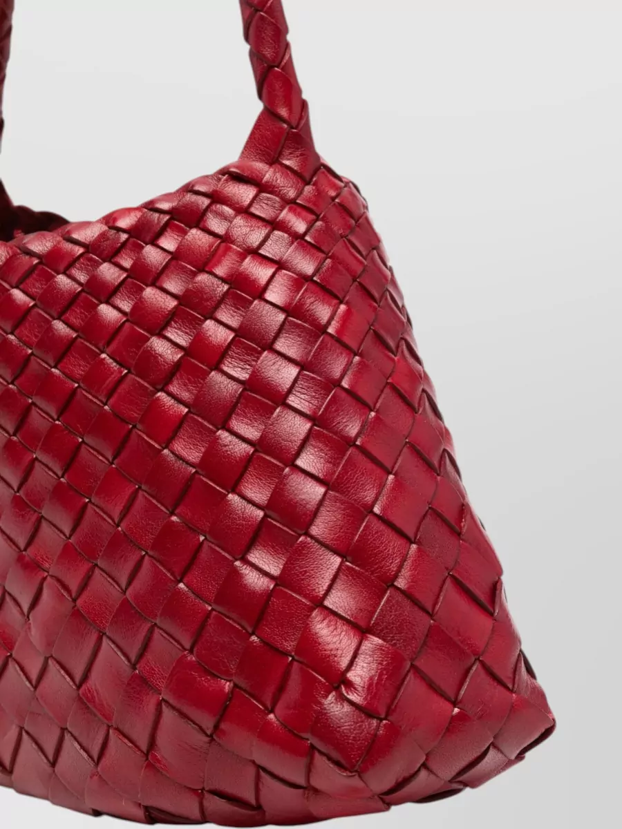Dragon Diffusion Rosanna Structured Woven Leather Shoulder Bag
