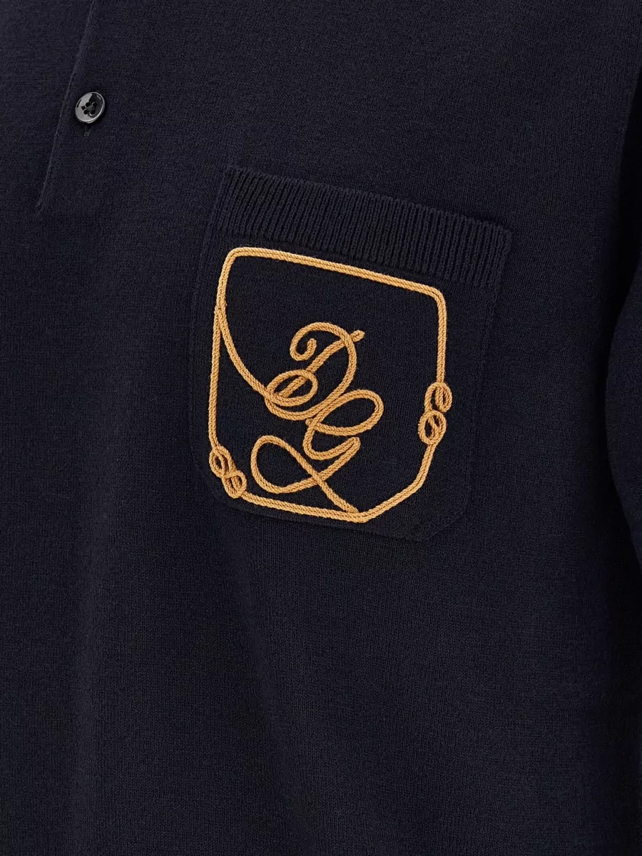 Dolce&Gabbana Virgin Wool Regular-Fit Polo Shirt