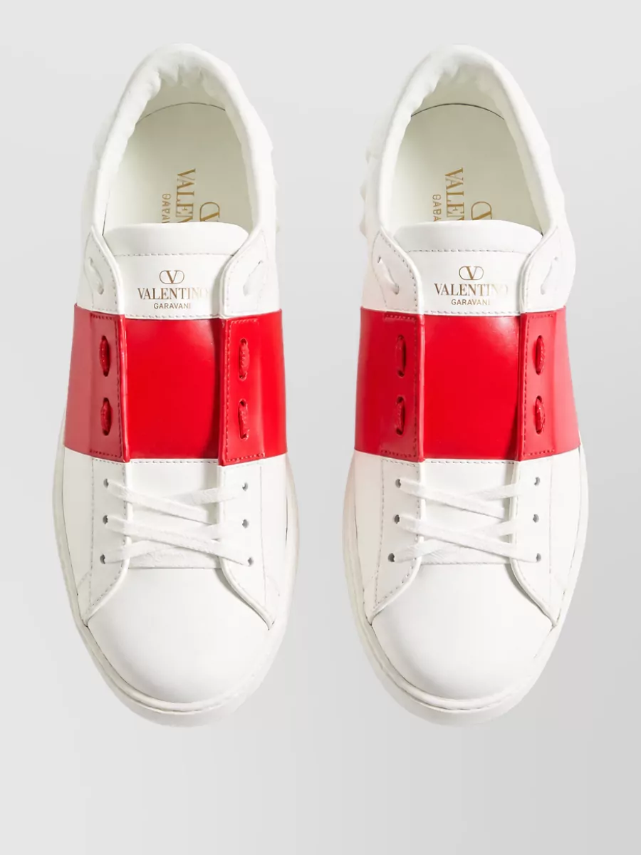 Valentino Leather Low-Top Sneakers