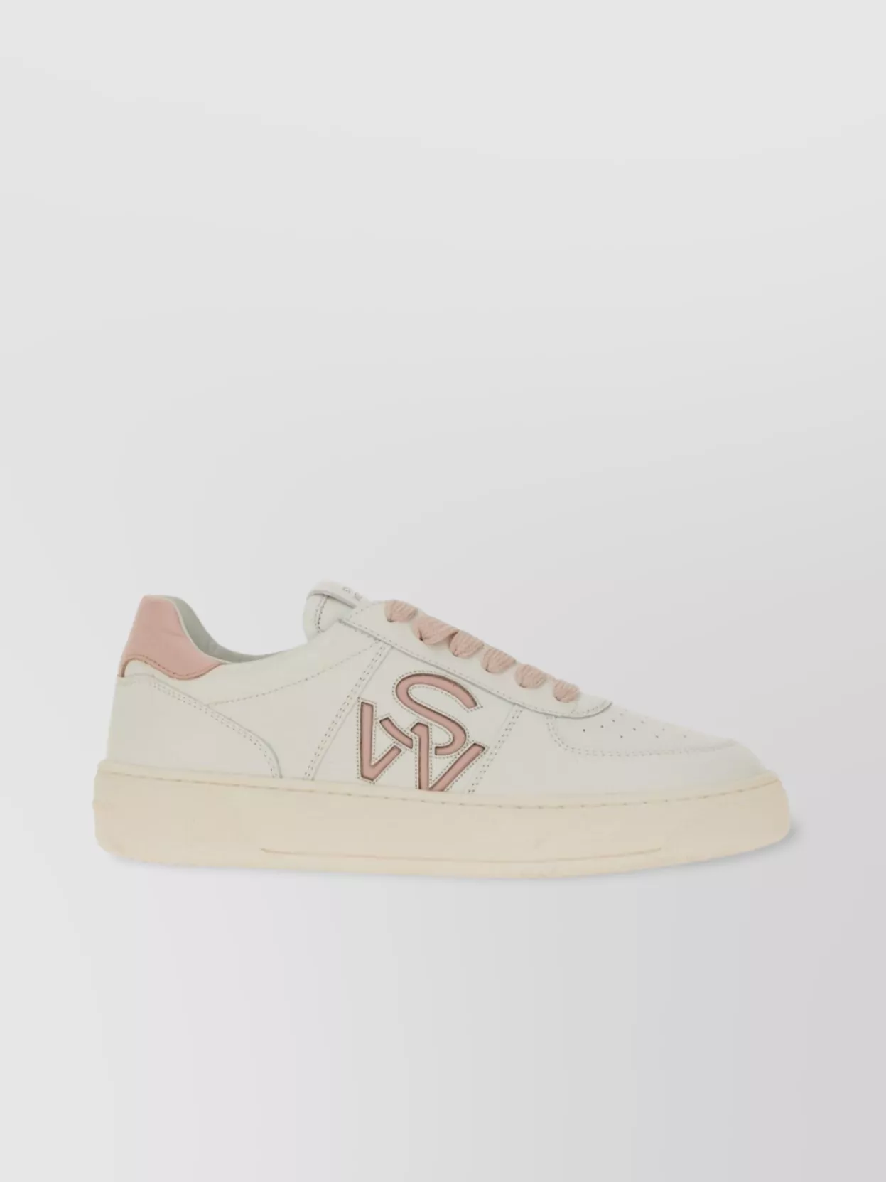 Stuart Weitzman Sneaker With Perforated Logo Design