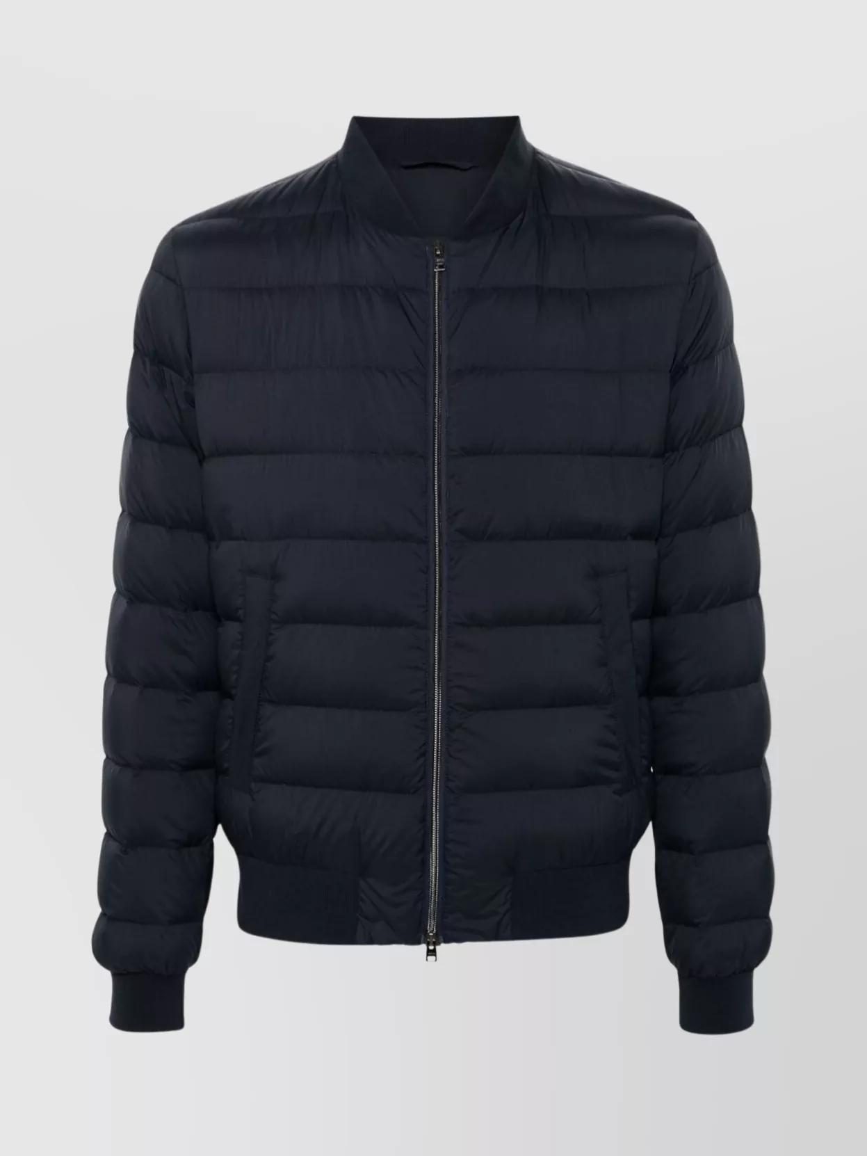 Herno Midnight Blue Goose Down Padded Jacket In Black