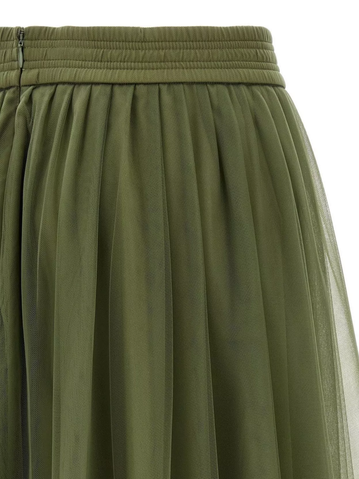 Fabiana Filippi Multi-layer Tulle Midi Skirt With Elastic Waistband