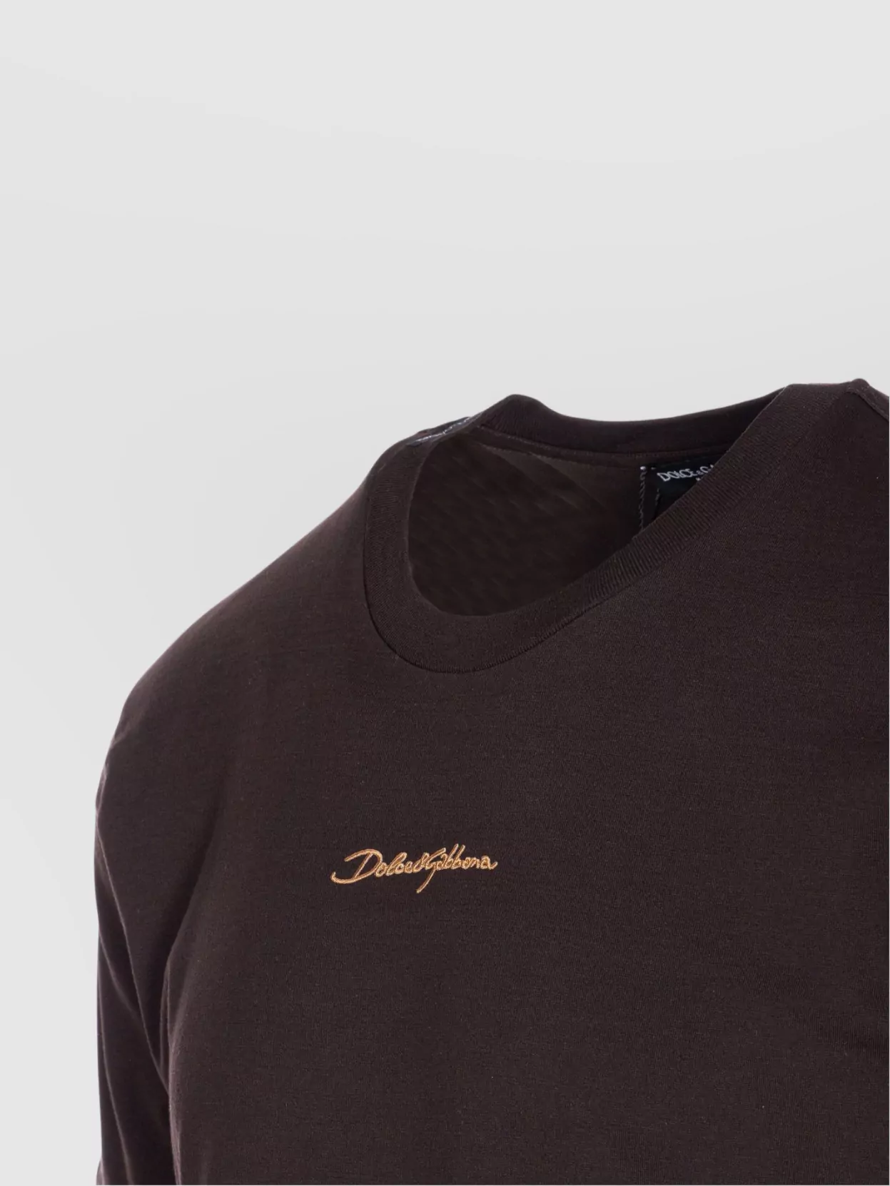 Dolce&Gabbana Logo Embroidered Crew Neck T-Shirt